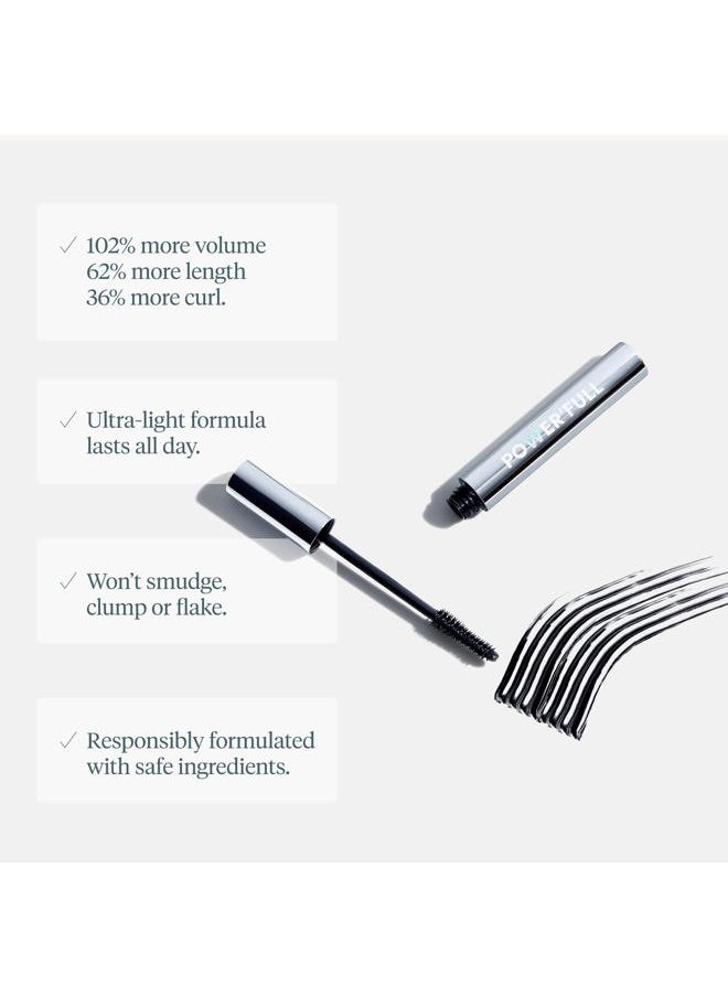 Wonderskin - Mascara - Black Mascara for Volume, Length, and Curl - Lengthening, Volumizing & Smudge Proof Lash Makeup - Image 1