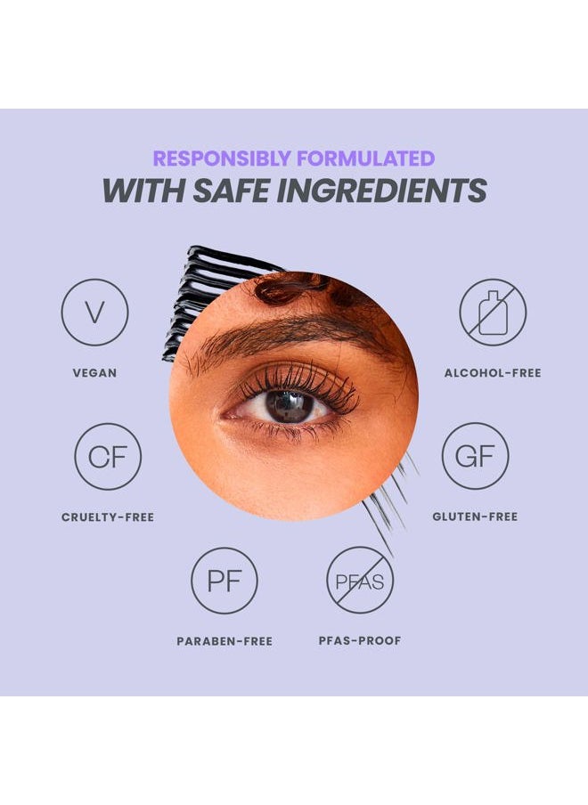Wonderskin - Mascara - Black Mascara for Volume, Length, and Curl - Lengthening, Volumizing & Smudge Proof Lash Makeup - Image 1