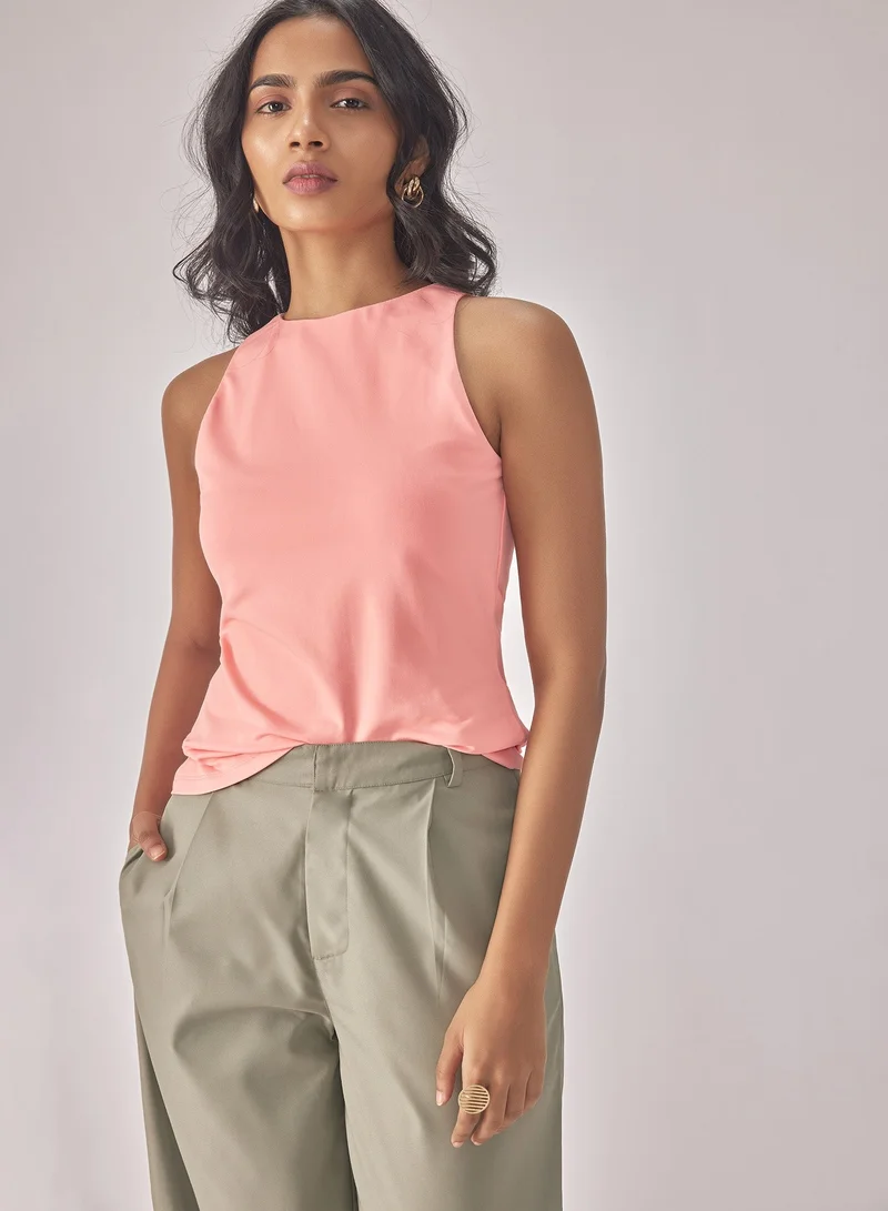 The Label Life Knit In Cut Top