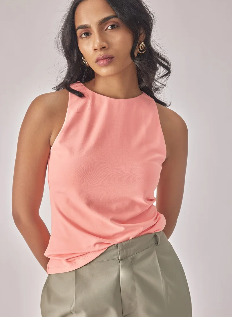 The Label Life Knit In Cut Top