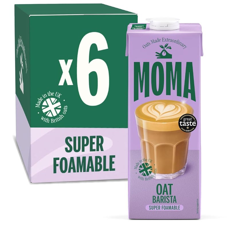MOMA Barista Oat Drink • 6 x 1L • No Added Sugar • Vegan & Gluten Free - Image 1