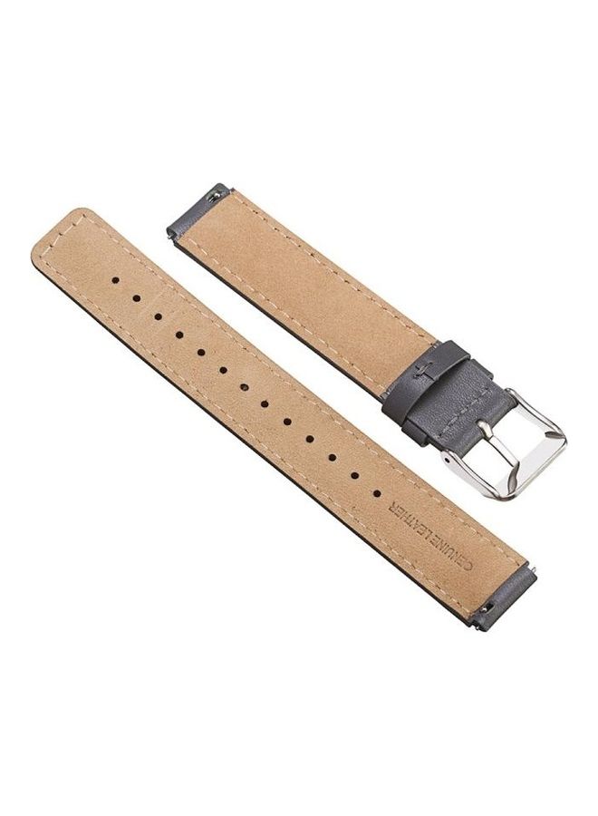 NIBEMINENT 3 Smart Bracelet Leather Strap For Huawei Band Grey - Image 2