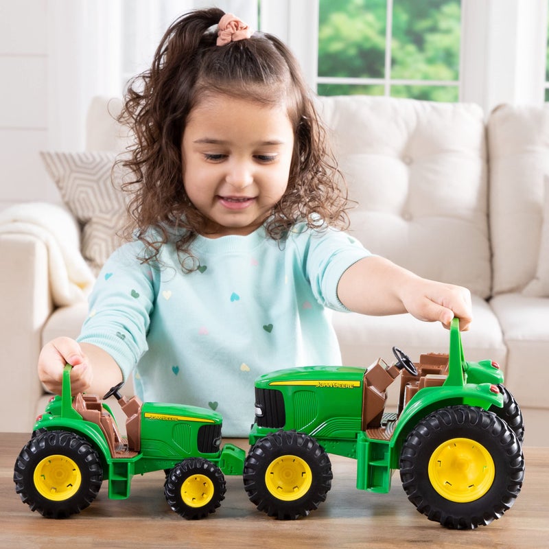 John Deere TOMY John Deere Sandbox Tough Tractor Toy - 1:16 Scale -11 Inches - Sandbox Toys - Outdoor Toys for Kids 3 Years and Up - Image 5