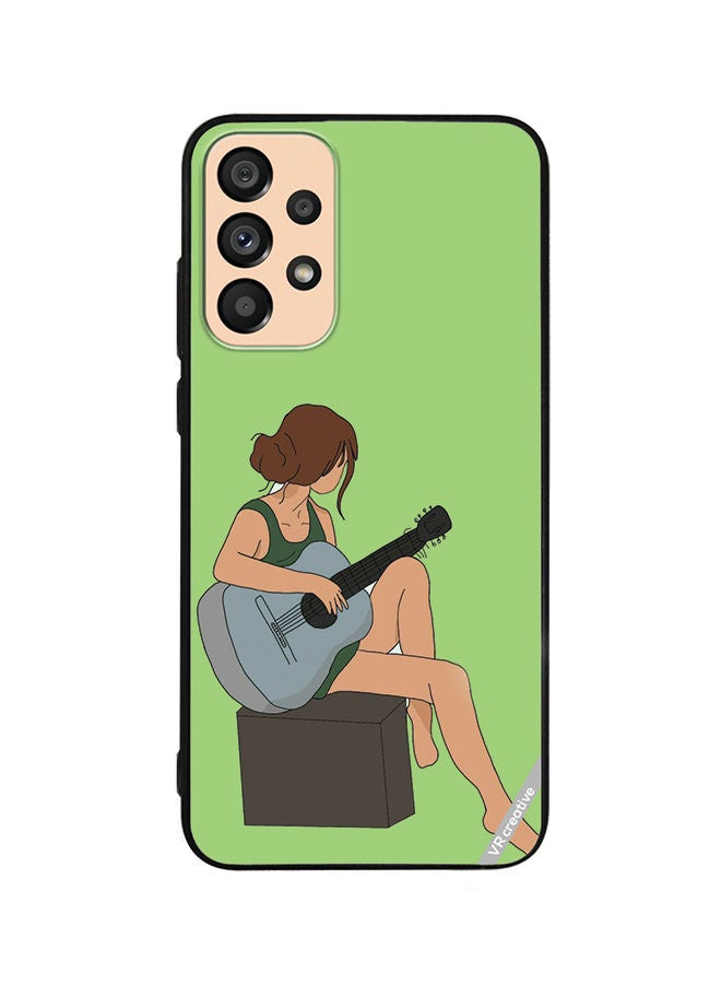 VR CREATIVE Protective Case Cover For Samsung Galaxy A72 Girl With Guitar Design Multicolour - Image 1
