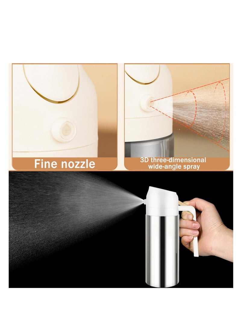 رايتشر زجاجة رذاذ زيت سعة 500 مل، موزع زيت زيتون وزجاجة زيت 2 في 1 متعدد الاستخدامات، زجاجة زيت من الفولاذ المقاوم للصدأ 316 للطهي والمطبخ والسلطة والشواء وبخاخ زيت الطعام، أسود - Image 4