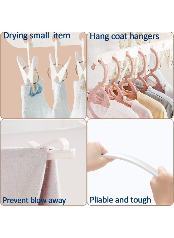 Taimi - Portable Garment Drying Rack 3-Tier Clothes Drying Rack Foldable Stainless Steel Tripod Clothes Dryer Indoor Outdoor for Hanging Laundry - Image 1