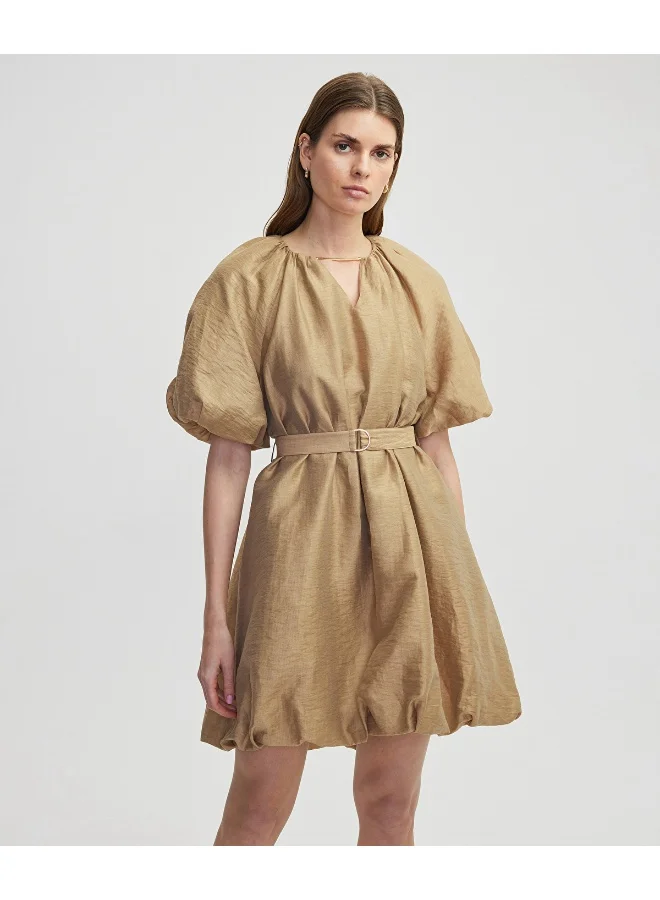 Ipekyol Puff Sleeve Dress With Chain