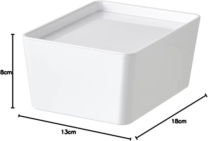 Airtight Plastic Box with Lid - White - Image 5