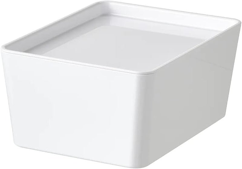 Airtight Plastic Box with Lid - White - Image 1