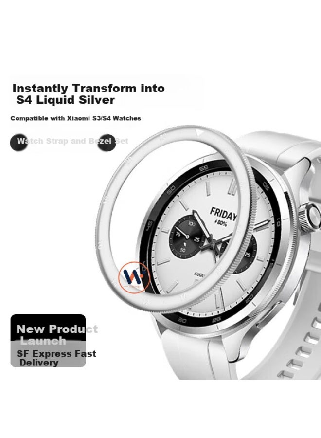 Watchbond Metal Stainless Steel Bezel For Xiaomi Watch S4 S3 Esim 15th Anniversary Smart Sports Watch Accessory - Image 4