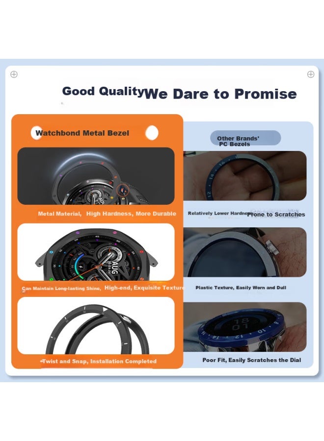 Watchbond Metal Stainless Steel Bezel For Xiaomi Watch S4 S3 Esim 15th Anniversary Smart Sports Watch Accessory - Image 1