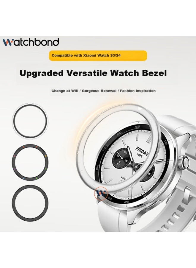 Watchbond Metal Stainless Steel Bezel For Xiaomi Watch S4 S3 Esim 15th Anniversary Smart Sports Watch Accessory - Image 3