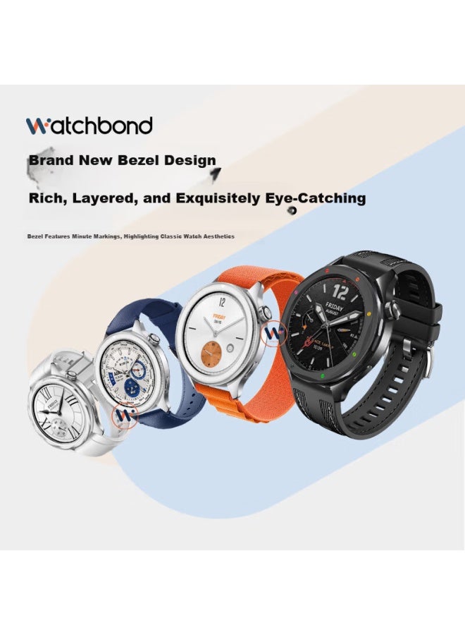 Watchbond Metal Stainless Steel Bezel For Xiaomi Watch S4 S3 Esim 15th Anniversary Smart Sports Watch Accessory - Image 2