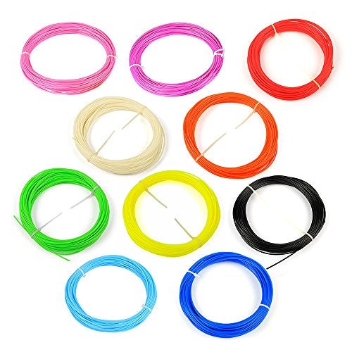 WOL 3D 10 in 1 PLA 3D Pen Filament Refil Pack – 1.75 mm, 10×5 m Filament – Premium 3D Pen Refill – ±0.03 mm Tolerance, 180–210 °C – Vibrant Colours & Portable Box. - Image 2