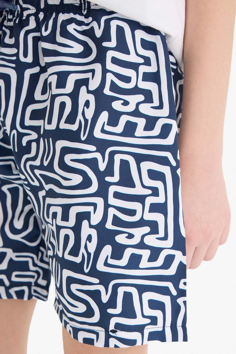 ديفاكتو شورت بحر اولادي أبيض كحلي - Image 4