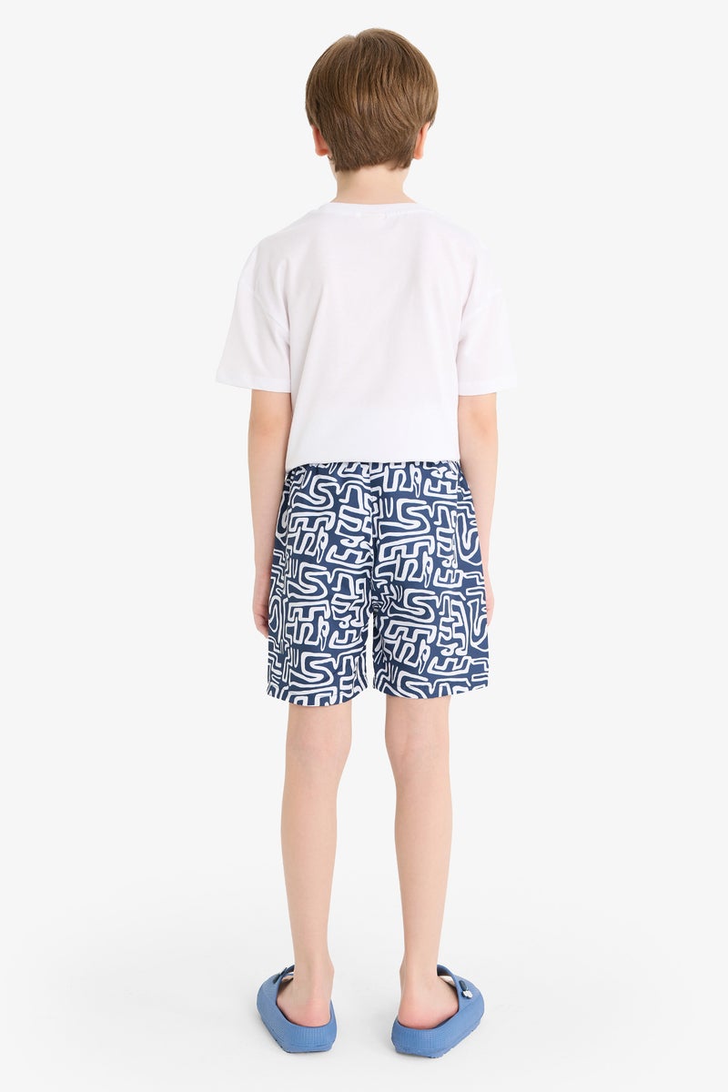 ديفاكتو شورت بحر اولادي أبيض كحلي - Image 5