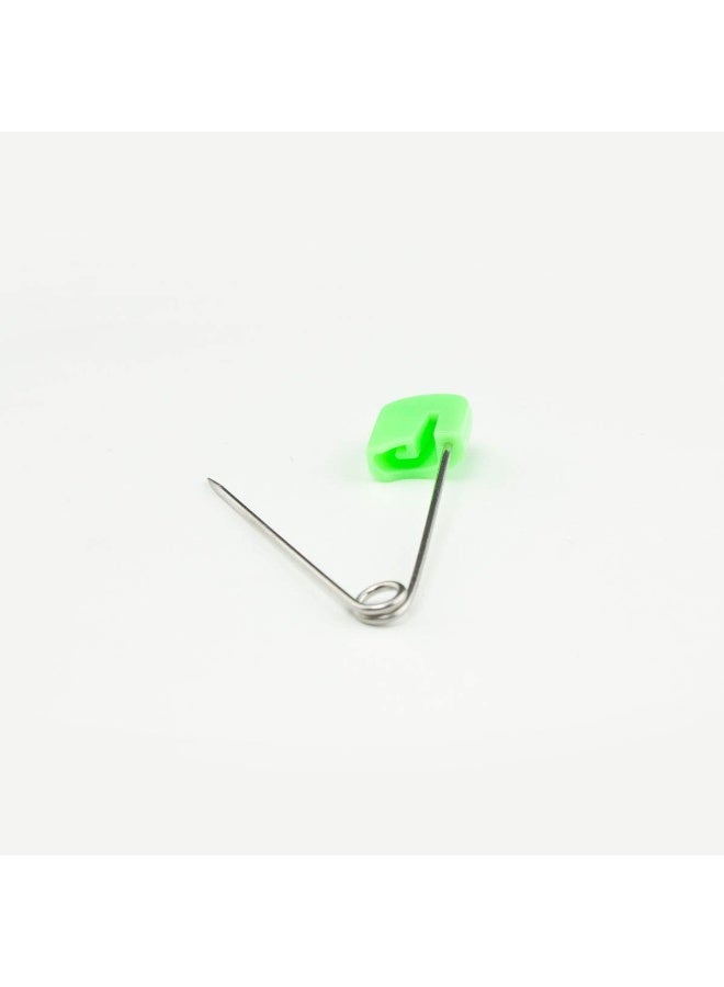 OsoCozy Cloth Diaper Nappy Pins 100 Packs - 100 Stainless Steel Safety Pins with Locking Plastic Heads. Durable, Safe and Cute 2.2 Inches Long (Light Green) - Image 3