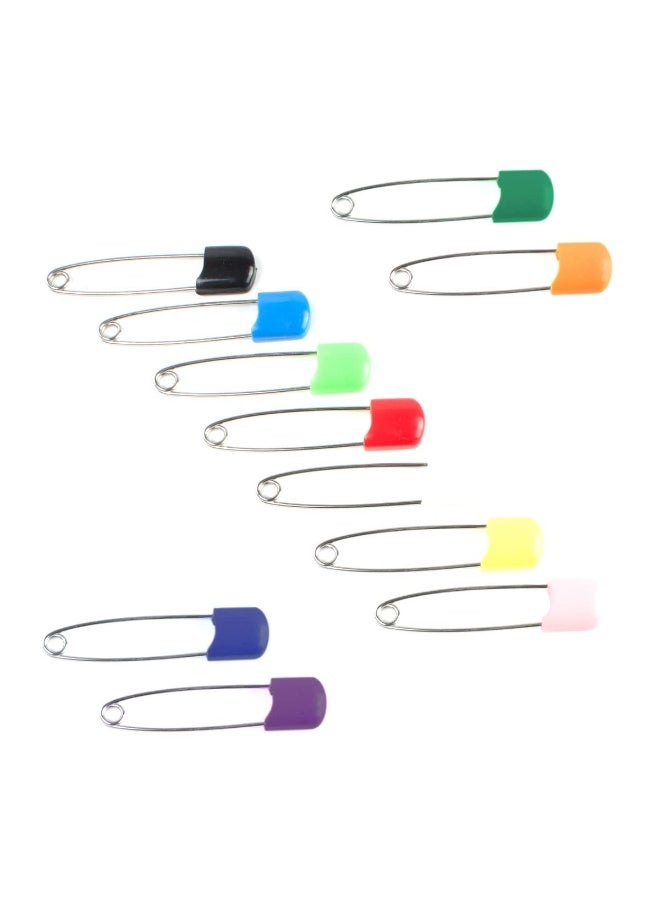 OsoCozy Cloth Diaper Nappy Pins 100 Packs - 100 Stainless Steel Safety Pins with Locking Plastic Heads. Durable, Safe and Cute 2.2 Inches Long (Light Green) - Image 4