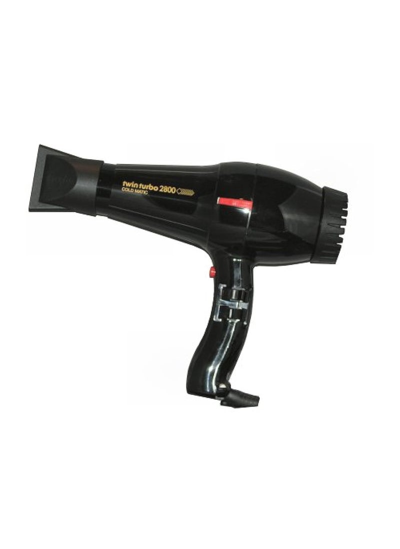 Turbo Power Turbo Power Twinturbo 2800 Coldmatic Hair Dryer, Black, 1 Count 