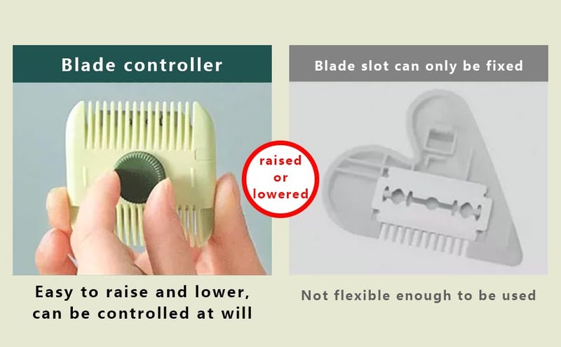 ZIVIK Bangs Trimmer, Two in One Comb Cutter, Double Sided Baby Hair Cutting Razor Comb, Clipper Artifact (Pack of 2) - Image 3
