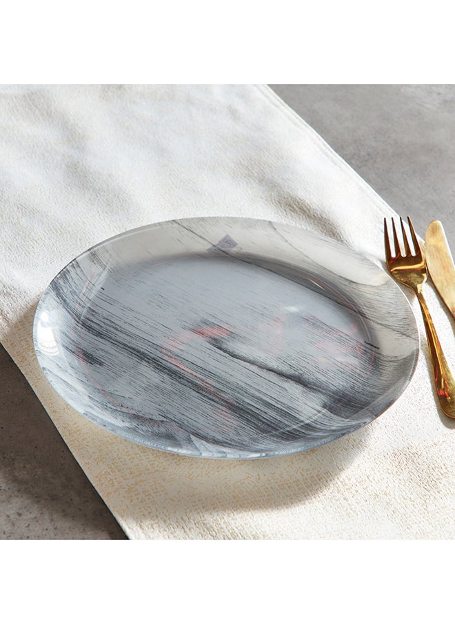 Luminarc طبق عشاء خشبي باللون الرمادي البسيط مقاس 26 × 26 سم  - Image 2