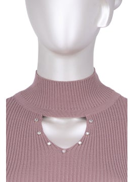 Oppland Women's Half Collar and Stone Long Sleeve Knitted Knitwear Sweater  - Image 3