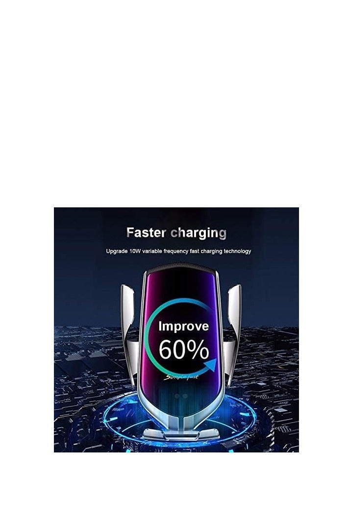 R1 Automatic Clamping 10W Wireless Charger Car Holder Smart Infrared Sensor Qi GPS Air Vent Mount Mobile Phone Bracket Stand - Image 2