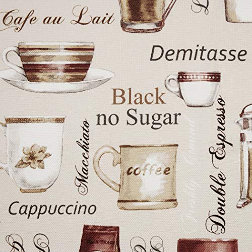 No. 918 Bristol Coffee Shop Semi-Sheer Rod Pocket Kitchen Curtain Valance and Tiers Set, 54" x 36", Ivory Off-White - Image 5