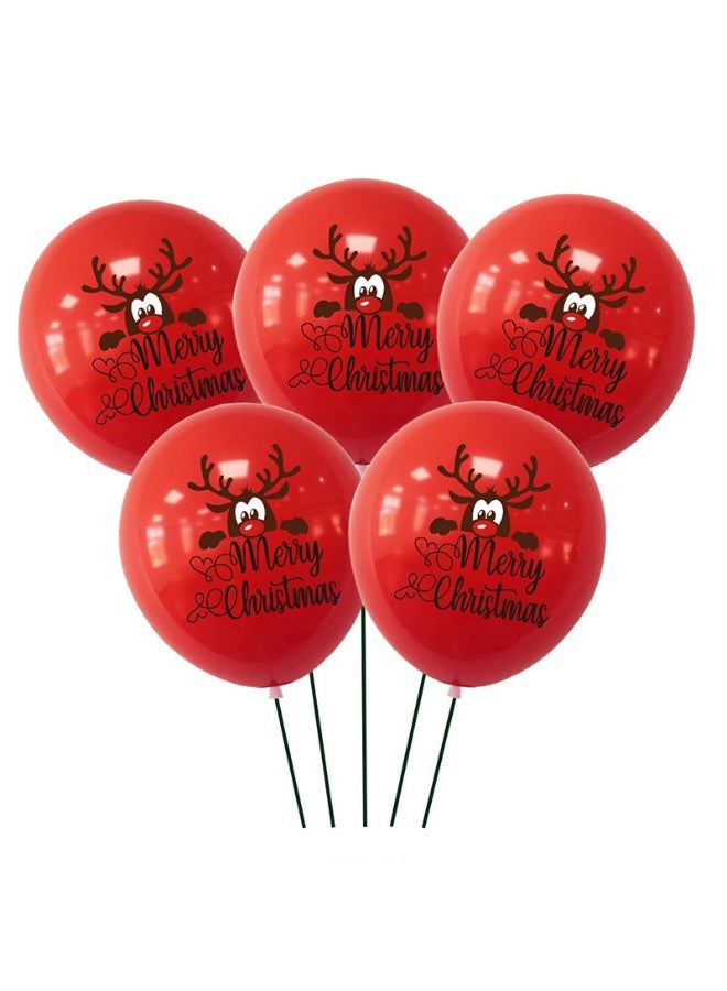 بالونات حفلات الكريسماس - بالونات لاتكس مقاس 10 بوصات لتزيين حفلات الأعياد وعيد الميلاد (مجموعة من 15 قطعة) - Image 2