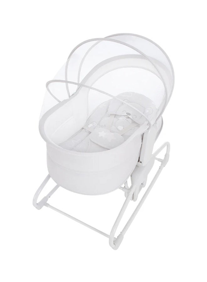 ماستيلا سرير أطفال كهربائي 4-في-1 يهتز بتحكم باللمس والموبايل مع مؤقت وموسيقى – مهد نوم للمواليد للجنسين” - Image 2