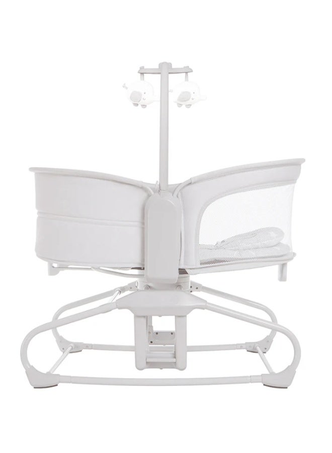 ماستيلا سرير أطفال كهربائي 4-في-1 يهتز بتحكم باللمس والموبايل مع مؤقت وموسيقى – مهد نوم للمواليد للجنسين” - Image 3