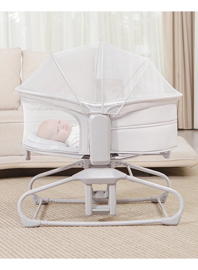 ماستيلا سرير أطفال كهربائي 4-في-1 يهتز بتحكم باللمس والموبايل مع مؤقت وموسيقى – مهد نوم للمواليد للجنسين” - Image 4