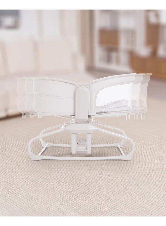 ماستيلا سرير أطفال كهربائي 4-في-1 يهتز بتحكم باللمس والموبايل مع مؤقت وموسيقى – مهد نوم للمواليد للجنسين” - Image 5