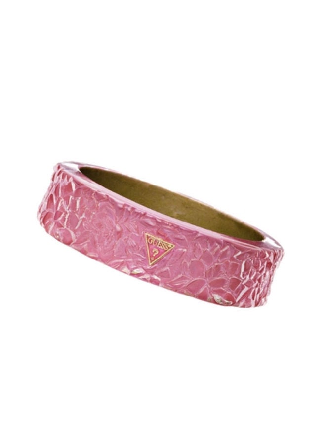 GUESS Pink Carved Bangle 