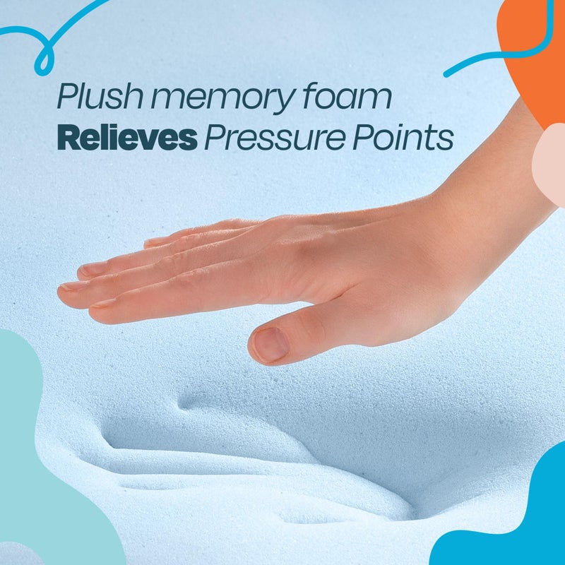 Linenspa Memory Foam Mattress Topper, Twin XL Size - 3 Inch Gel Infused Memory Foam - Plush Feel - Cooling and Pressure Relieving - CertiPUR Certified - Dorm Room Essentials - Image 3