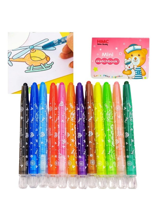 PLUSPOINT Twist Crayons For Kids - 12 Pcs Crayon Set | smooth Twistable Crayon For Drawing, Painting and Coloring | Art & Craft Tools | Ideal For Birthday Gifts For Children - Image 1