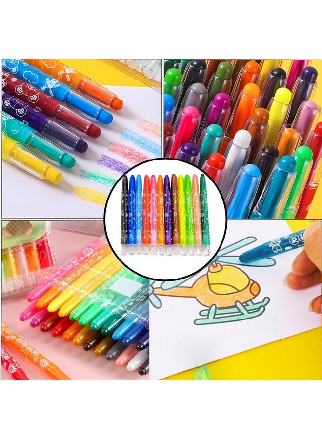 PLUSPOINT Twist Crayons For Kids - 12 Pcs Crayon Set | smooth Twistable Crayon For Drawing, Painting and Coloring | Art & Craft Tools | Ideal For Birthday Gifts For Children - Image 2