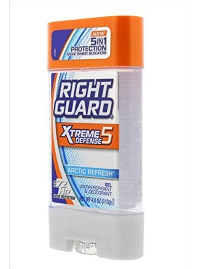 Right Guard Total Defense 5 Power Gel, Antiperspirant and Deodorant, Artic Refresh 4 Ounce (Pack of 3) - Image 2