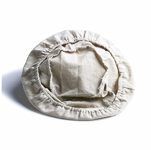 Jranter 5 Inch Round Banneton Bread Proofing Basket 2 pcs Natural Rattan Cane Brotform Handmade& Linen Liner Cloth - Image 4