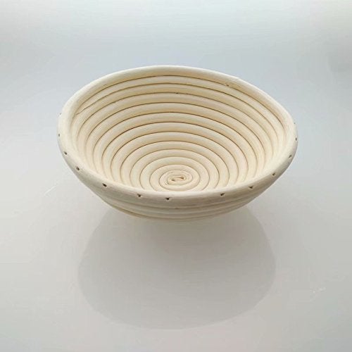 Jranter 5 Inch Round Banneton Bread Proofing Basket 2 pcs Natural Rattan Cane Brotform Handmade& Linen Liner Cloth - Image 5