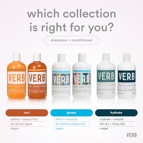 VERB Curl Shampoo + Conditioner Duo, 12 fl oz - Cleanse and Smooth - Frizz Control + Definition- Vegan, No Parabens or Harmful Sulfates - Image 5