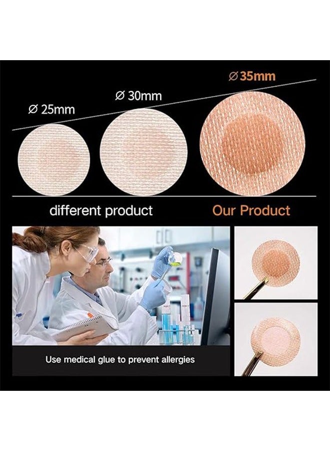 50 Pairs Nipple Cover for Men, Disposable Nipple Pasty Stickers, Breathable Invisible Chest Sticker Anti-Convex Chest Patch, Anti-Friction Stickers for Men Running Sporting - Image 3