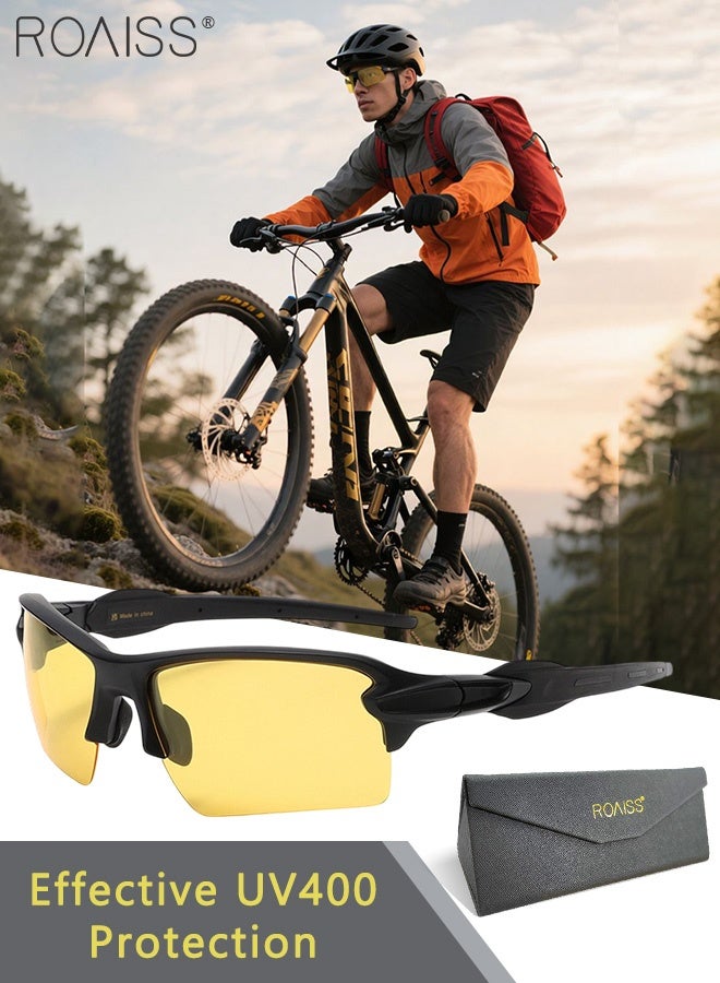 roaiss Polarized Night Vision Glasses for Driving, UV400 Protection Sun Glasses, Fashion Anti-glare Sun Shades for Men Fishing, Traveling, Golfing, 57mm - Image 1