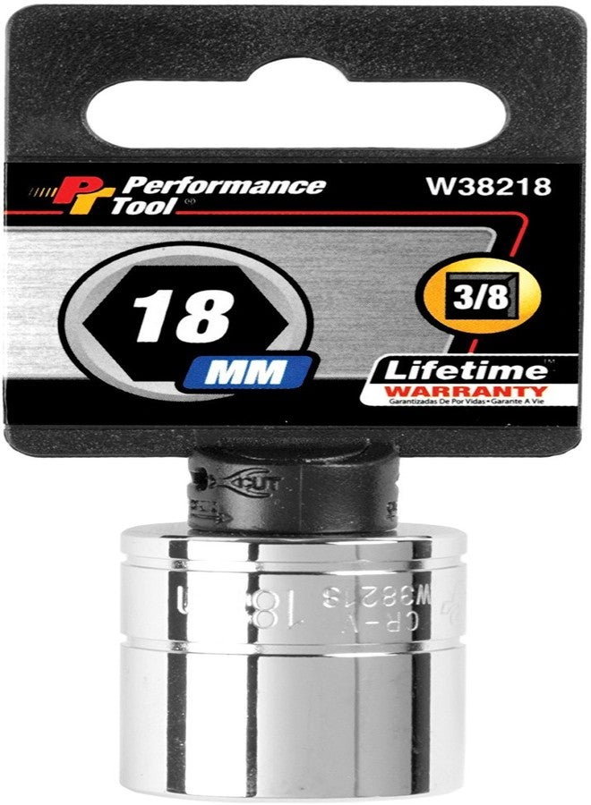 بيرفورمانس تول أداة الأداء W38218 مقبس سداسي النقاط، محرك 3/8 بوصة، 18 مم - Image 1