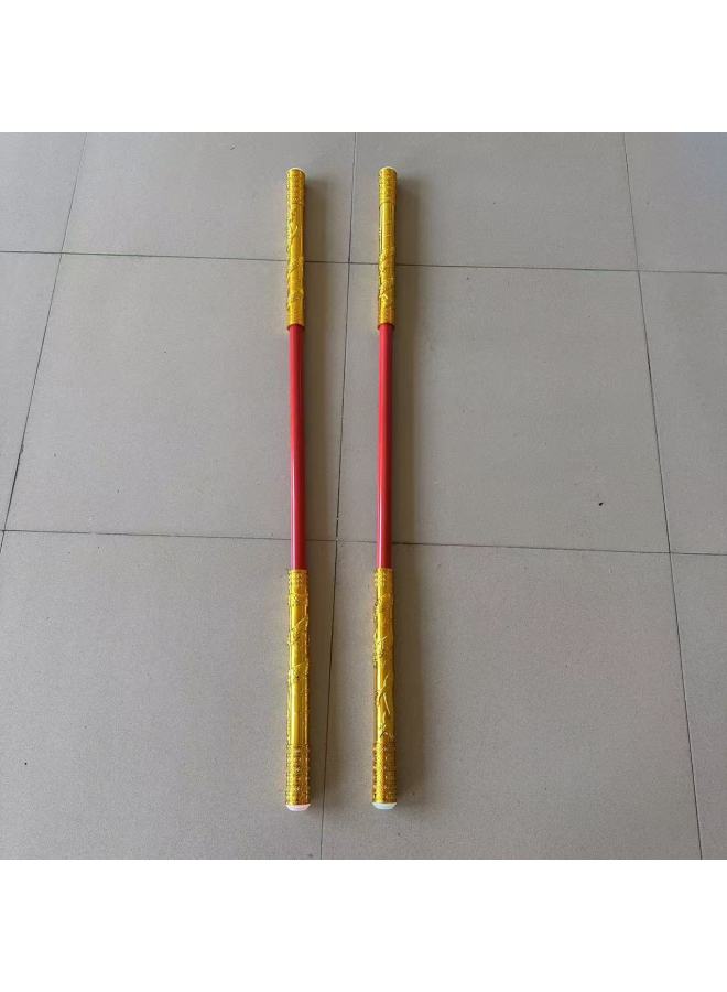 (Collection Of Swords) Children's Wooden Toys Samurai Sword Sword Green Dragon Sword Temple Fair Street Stall Selling Toys-Color:Telescopic Luminous Gold Hoop  - Image 1