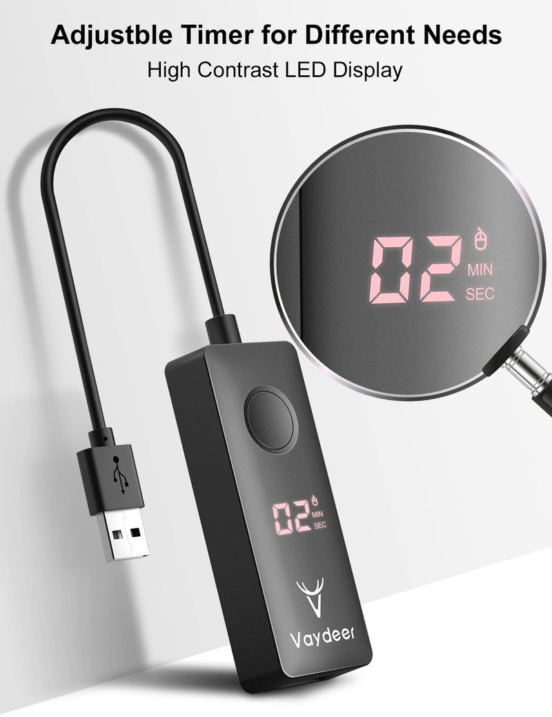 Vaydeer Automatic Mouse Jiggler Undetectable Mouse Mover Device with ON/Off Switch,Simulate Mouse Movement to Prevent The Computer from Entering Sleep Mode - Image 3