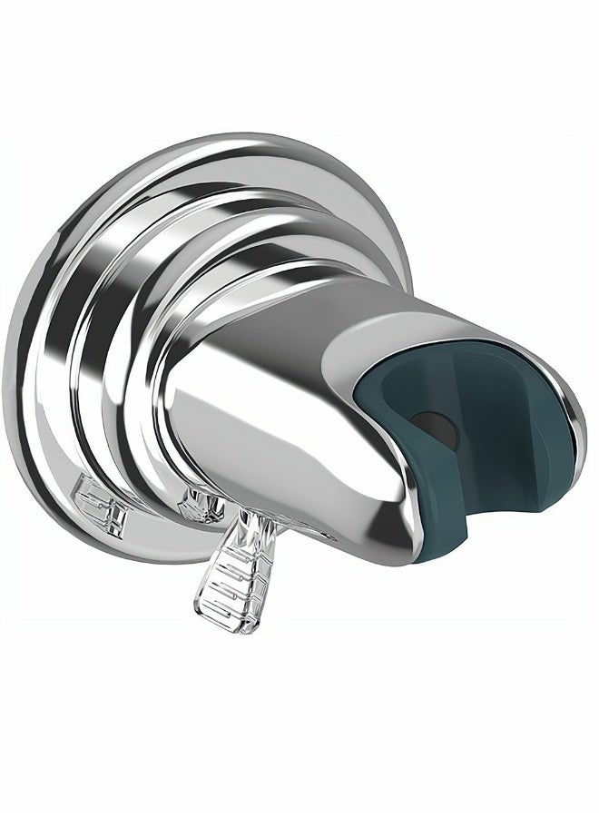 Bathroom Showers Holder, 15° Suction Cup Adjustable Shower Head Holder Removable Wall Mounted Handheld Shower Head Bracket for Home Bathroom Accessories, Suction Cup Style