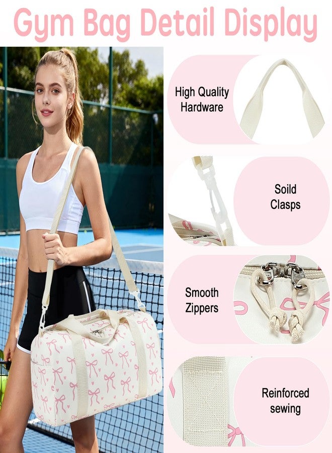 LOIDOU Duffle Bag for Gym Sports Women Girls Workout Weekender Bag with Shoe Compartment and Wet Pocket - Image 5