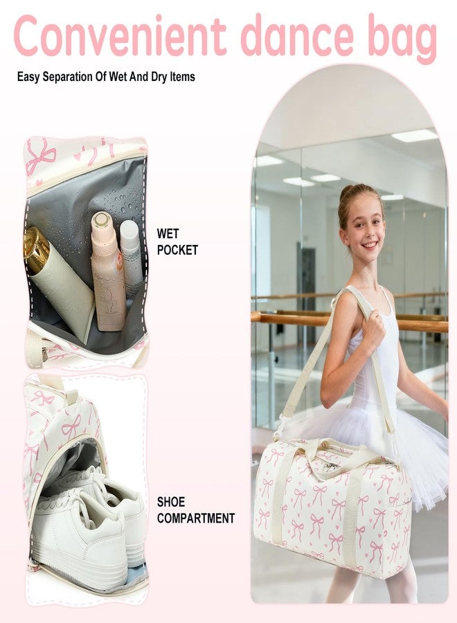LOIDOU Duffle Bag for Gym Sports Women Girls Workout Weekender Bag with Shoe Compartment and Wet Pocket - Image 3