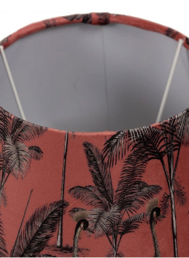 homes r us - Flamingo Printed Lampshade, Multicolour - Image 1